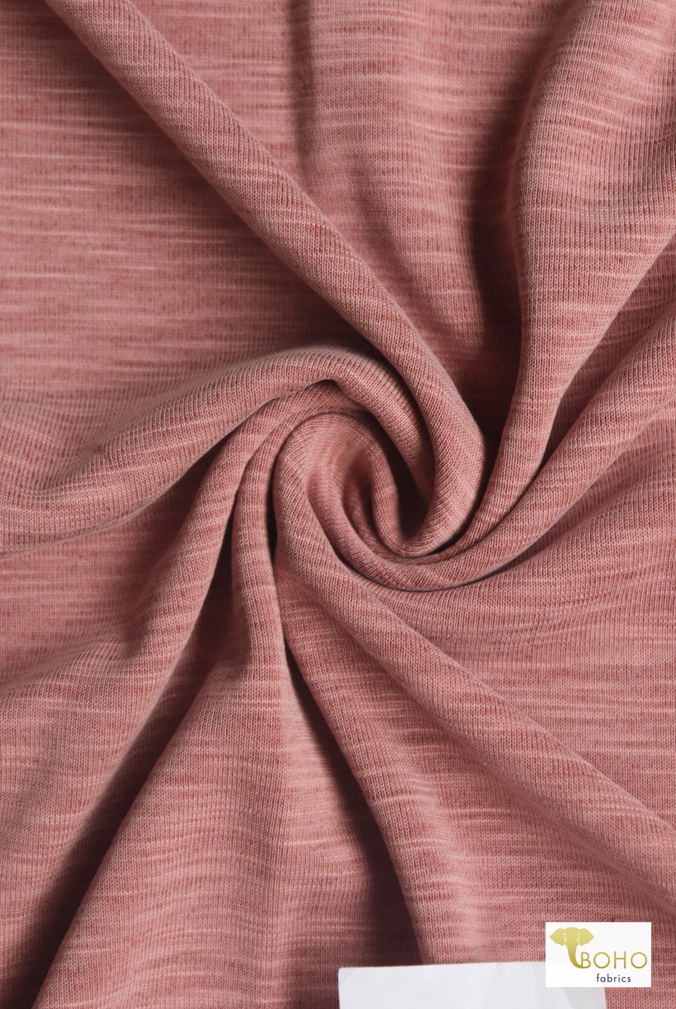 Slub, Terracotta, Cupro Knit Fabric - Boho Fabrics - Cupro, Knit Fabric