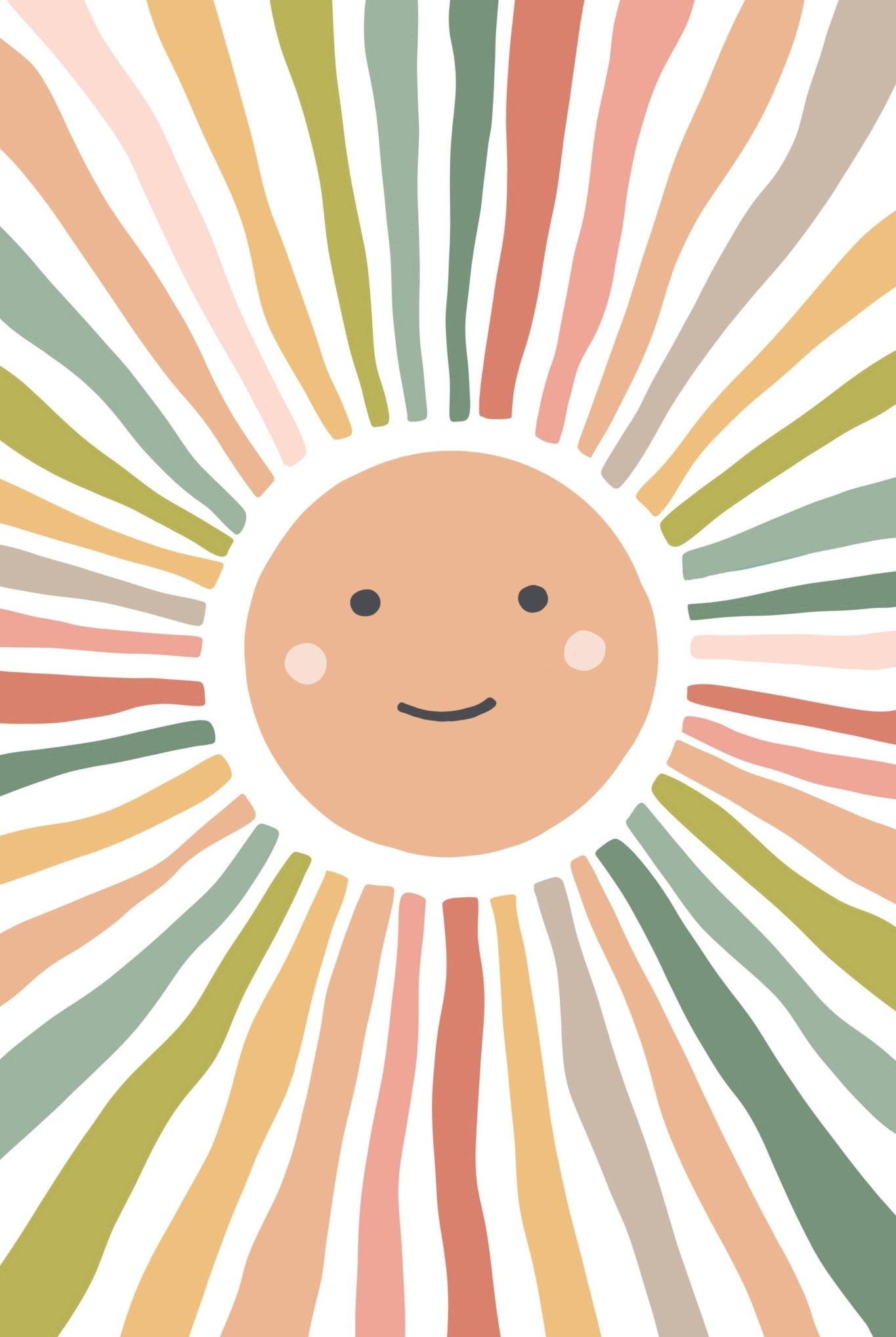 Smiley Sunshine Paint - by - Number Kit for Kids - Boho Fabrics -