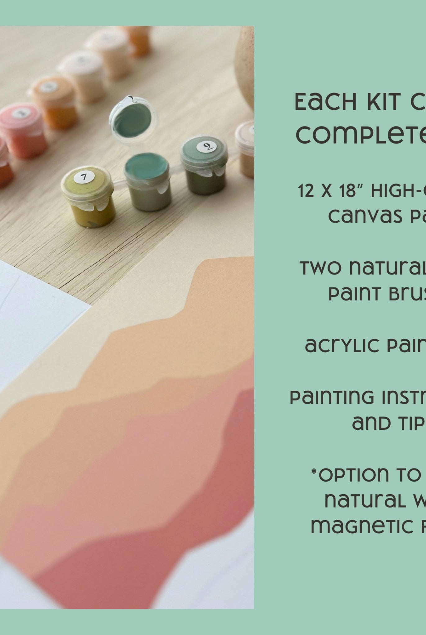 Smiley Sunshine Paint - by - Number Kit for Kids - Boho Fabrics -