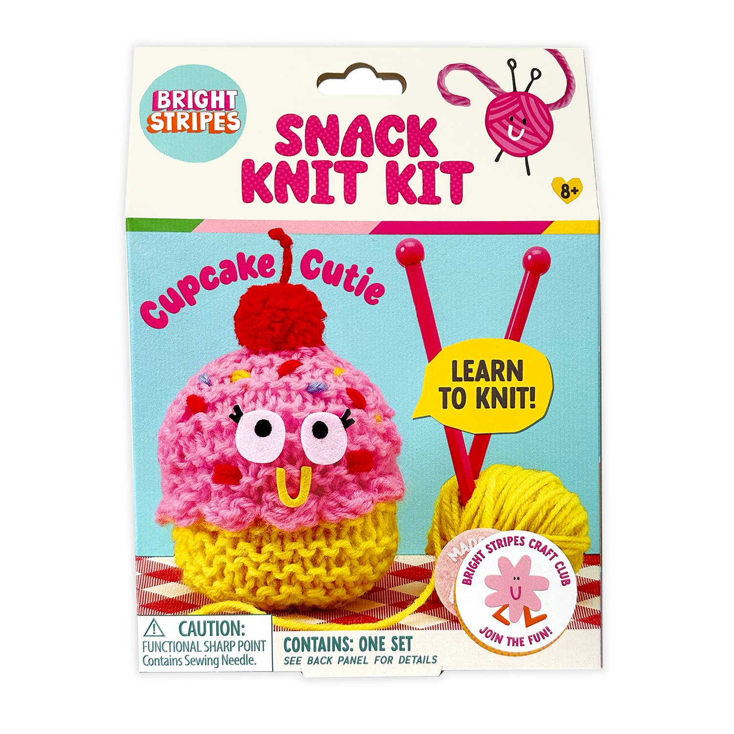 Snack Knit Kit - Cupcake Cutie - Boho Fabrics - Art & Craft Kits