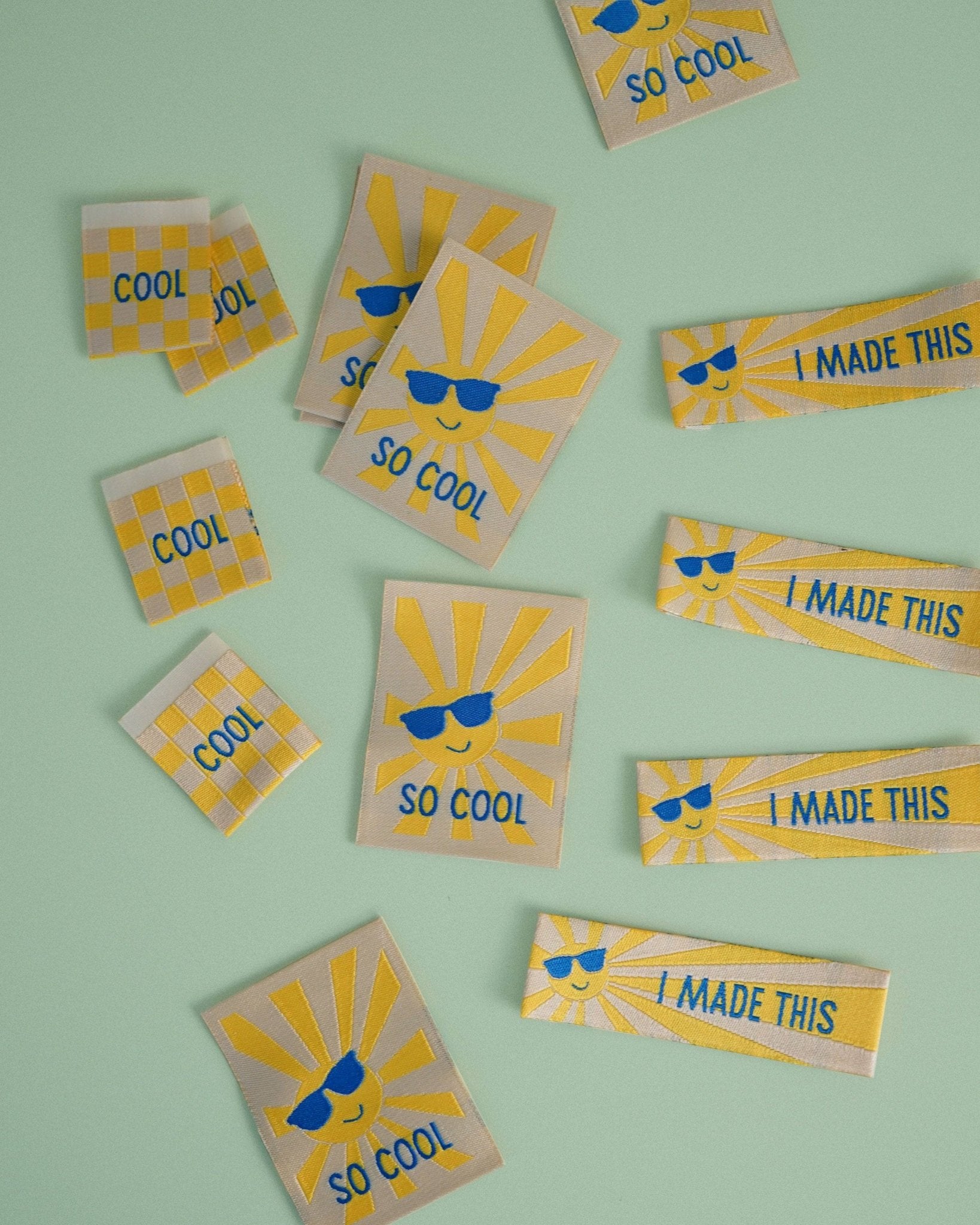 So Cool Large Garment Labels - Boho Fabrics - Sew - in Labels