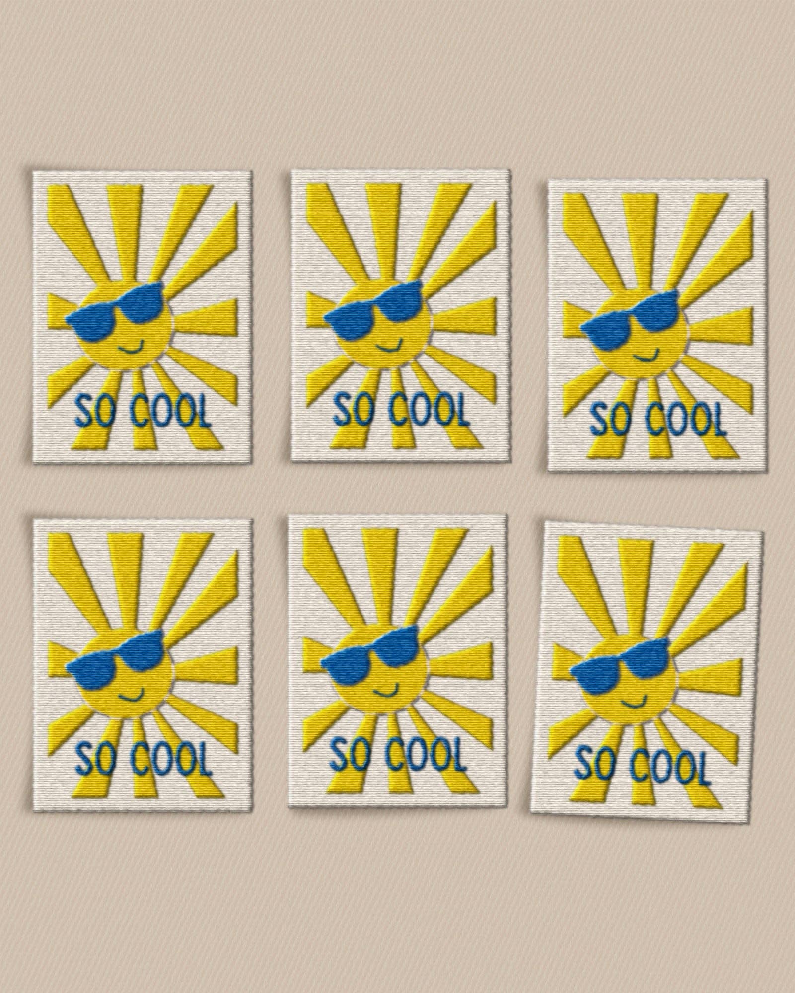 So Cool Large Garment Labels - Boho Fabrics - Sew - in Labels