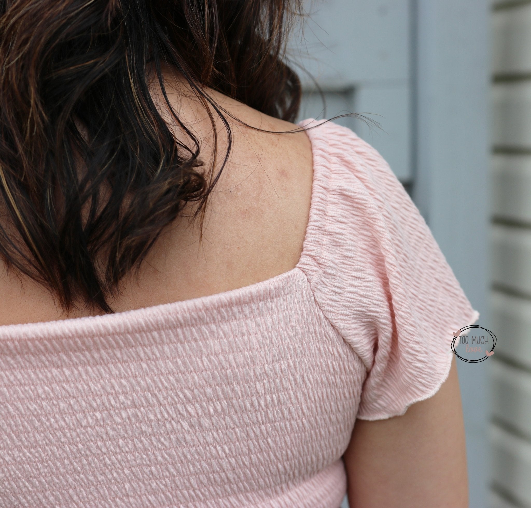 Soft Pink, Smocked Knit - Boho Fabrics