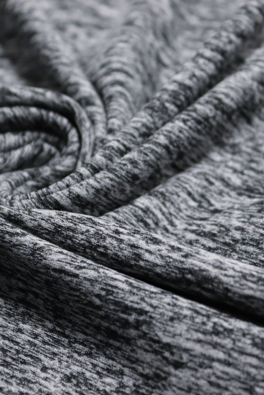 Space Gray, Solid Athletic Knit Fabric - Boho Fabrics - Athletic Knit Fabric
