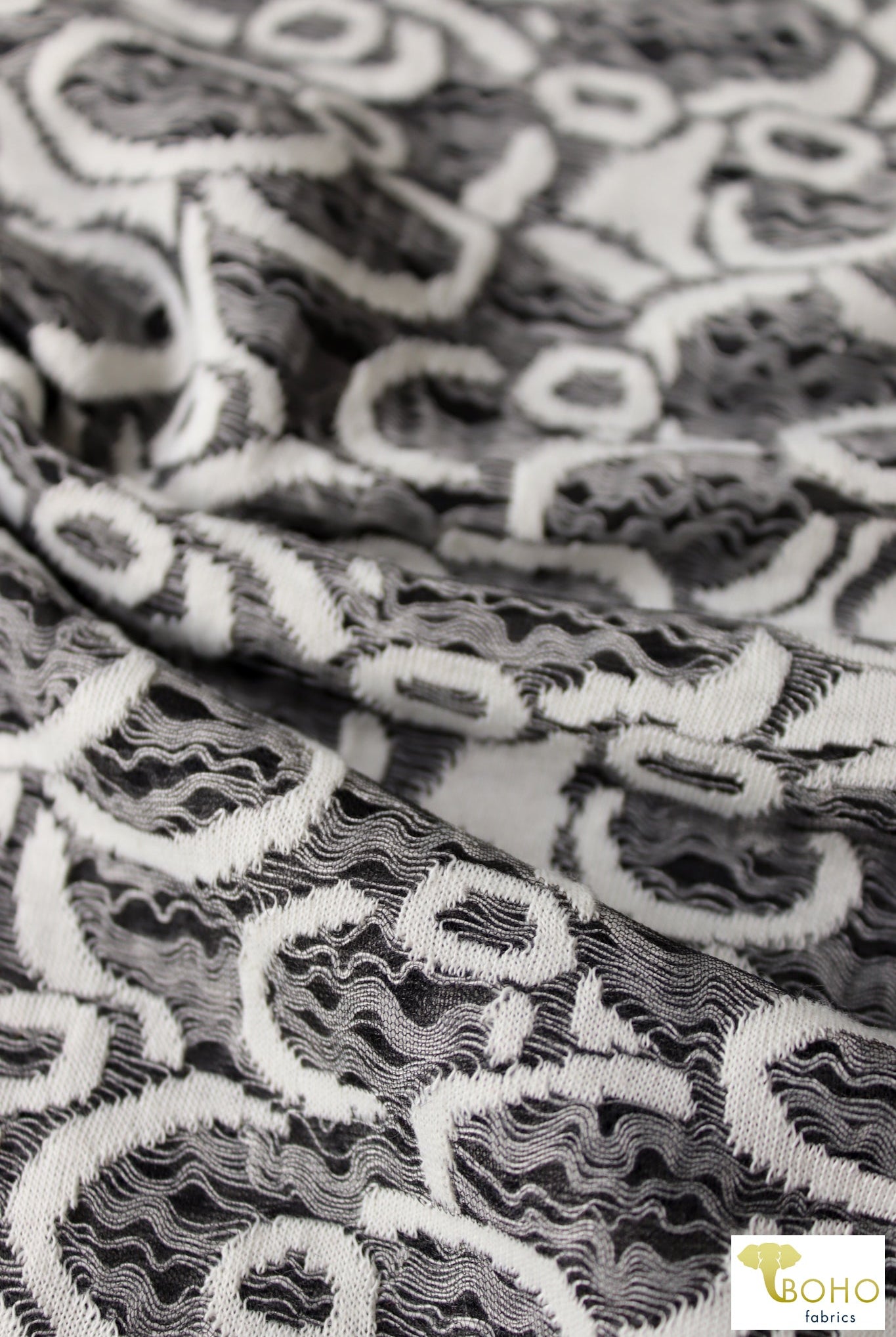 Space Opera Stretch Lace. Dual Layers - Boho Fabrics