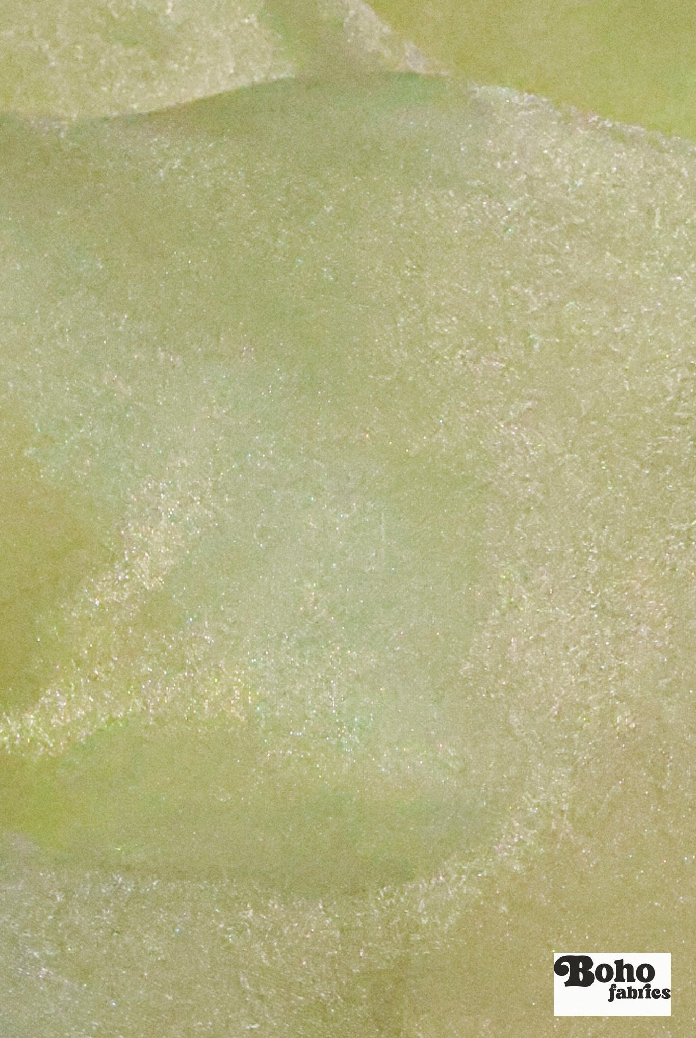 Sparkling Pear, Organza Shimmer, Woven Fabric - Boho Fabrics - Organza, Woven Fabric