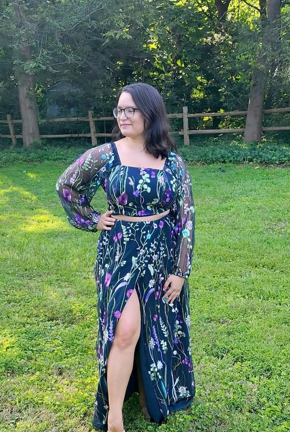 Special Occasion: "Violet Vines" Embroidered Mesh on Navy - Boho Fabrics - Special Occasion Fabric