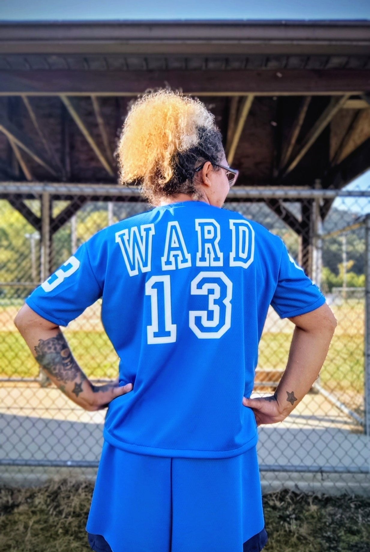 Sport Blue, Flat Back Dimple, Athletic Mesh Fabric - Boho Fabrics - Athletic Knit Fabric