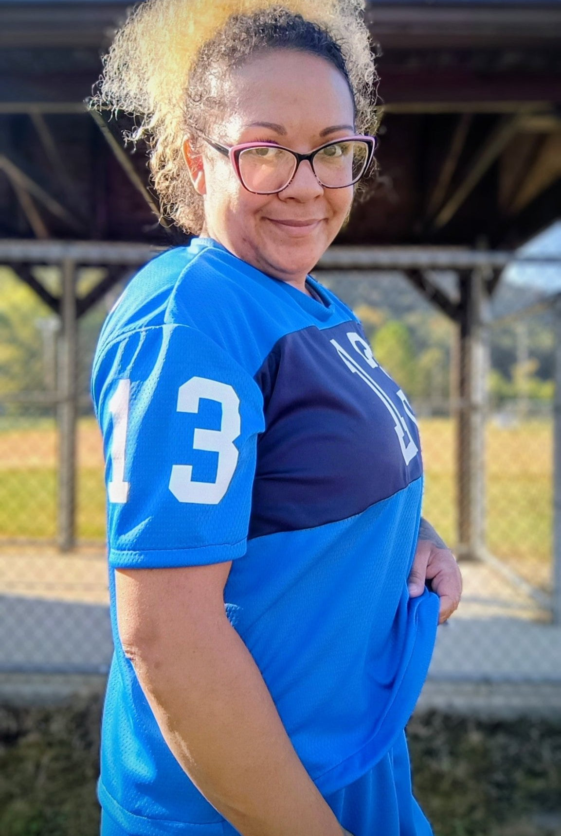 Sport Blue, Flat Back Dimple, Athletic Mesh Fabric - Boho Fabrics - Athletic Knit Fabric