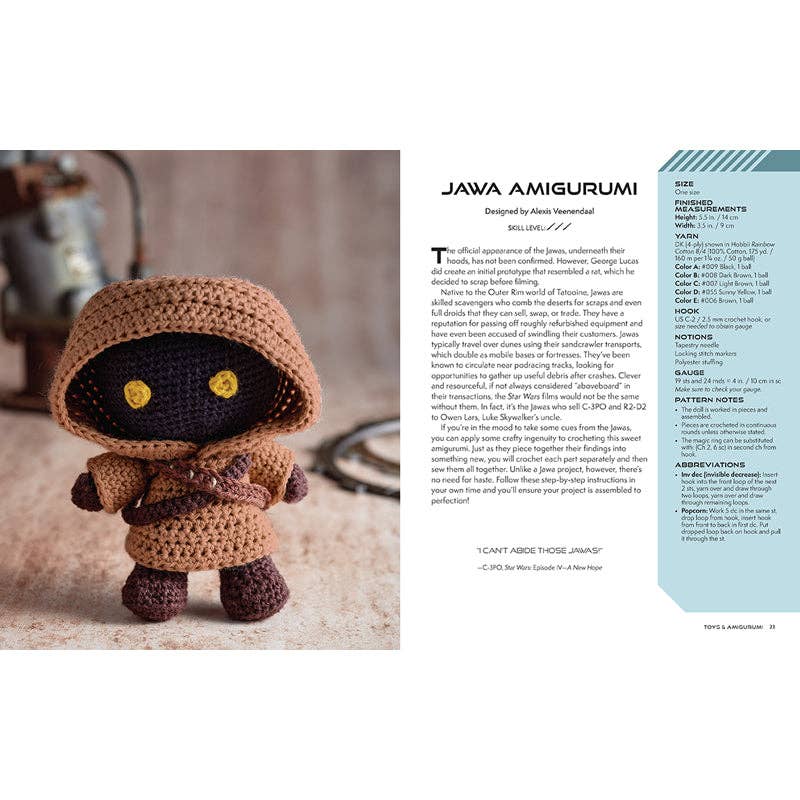 Star Wars: The Official Crochet Pattern Book (NEW!) - Boho Fabrics -
