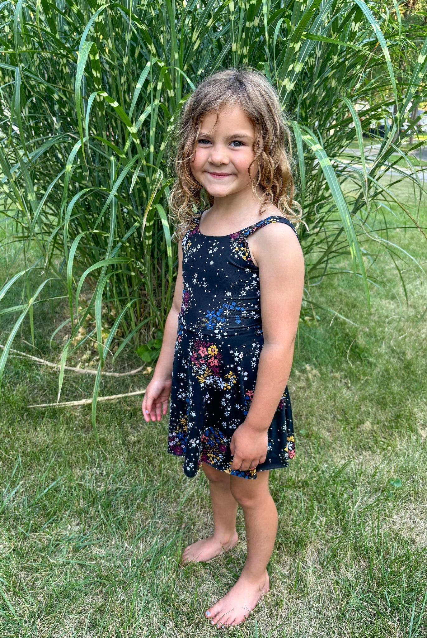 Starry Bouquet (Panel), Athletic Knit Fabric - Boho Fabrics - Athletic Knit Fabric