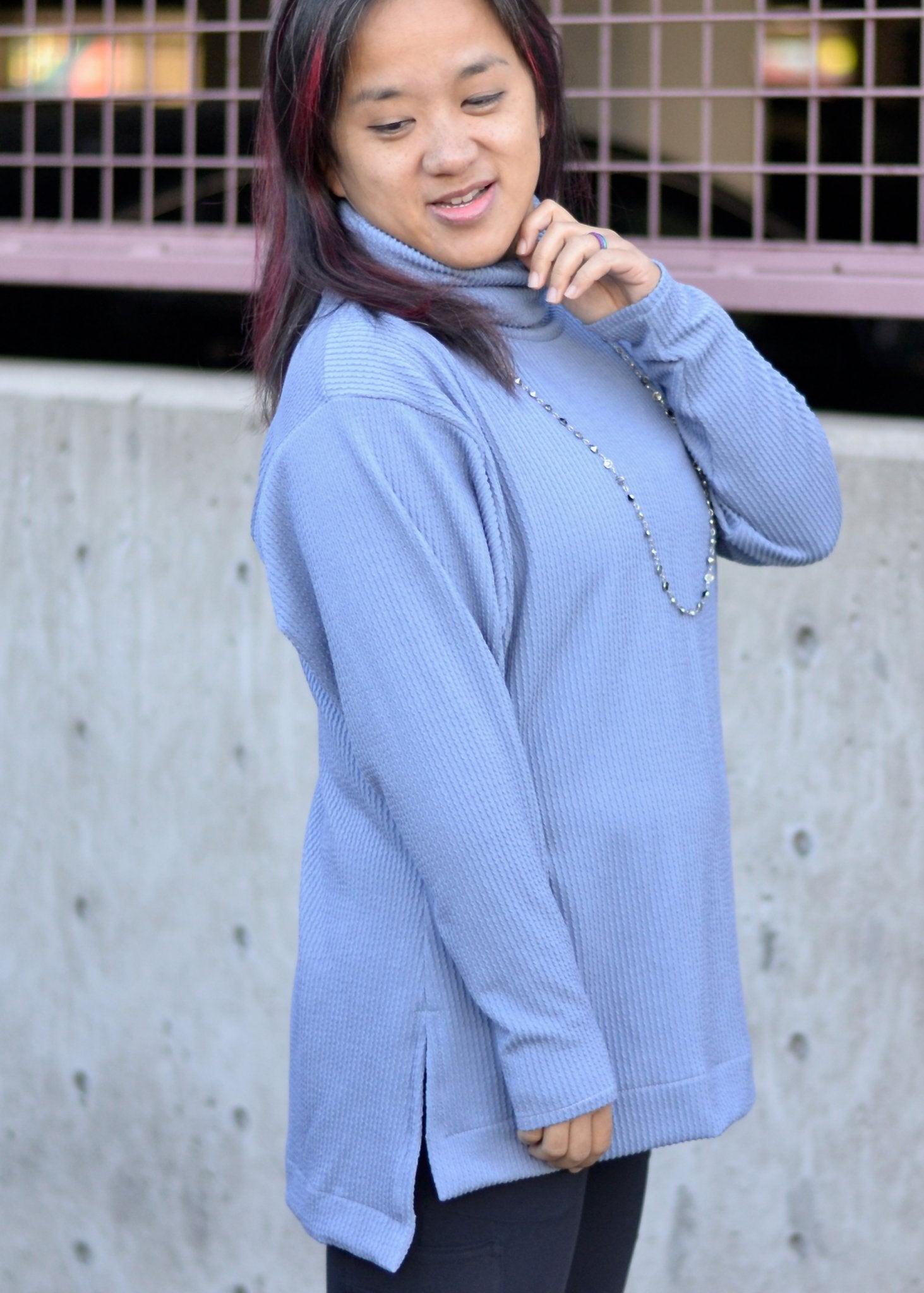 Steel Blue, Urban Rib Knit Fabric - Boho Fabrics - Rib Solid, Knit Fabric