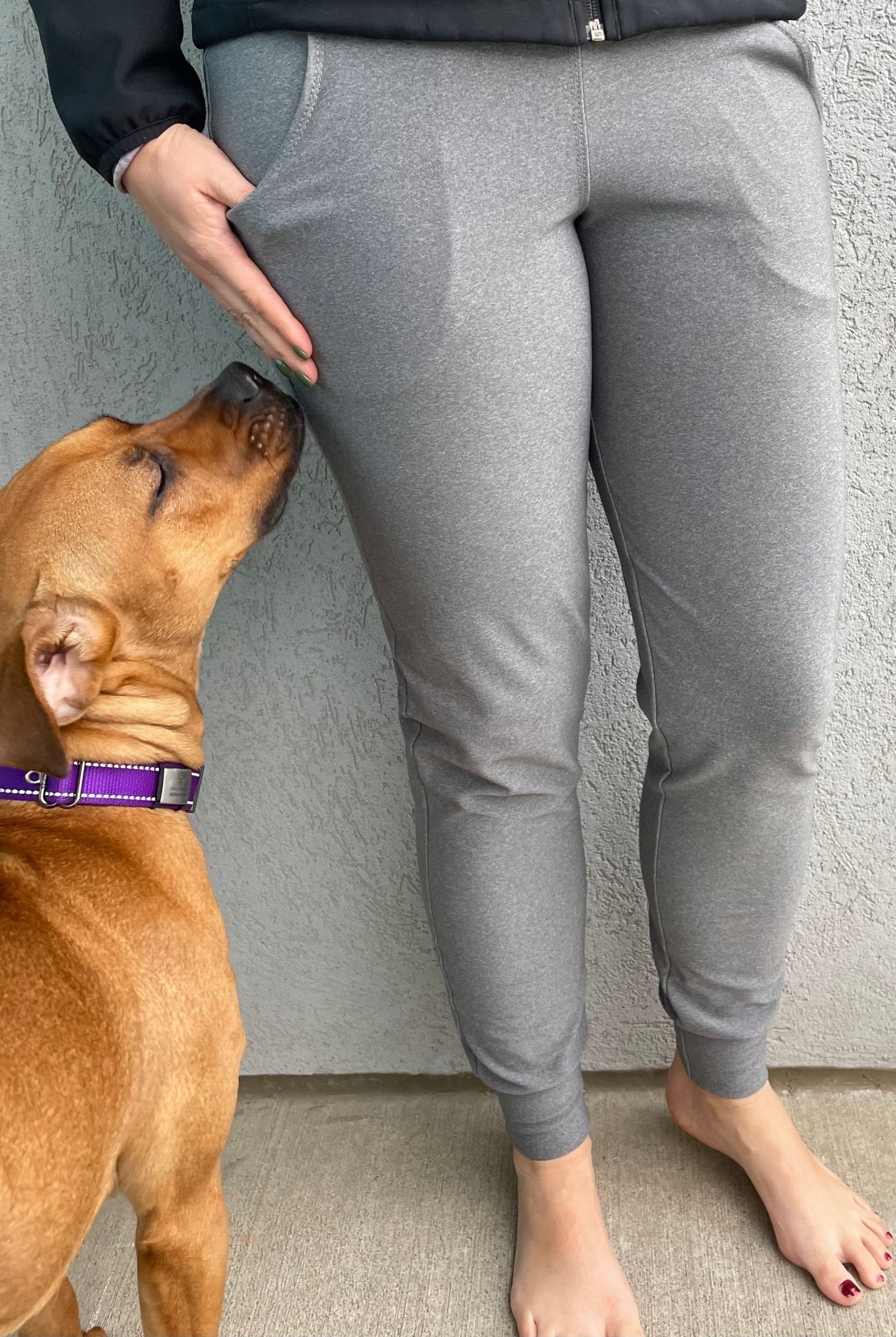 Stone Gray, Athletic Knit - Boho Fabrics