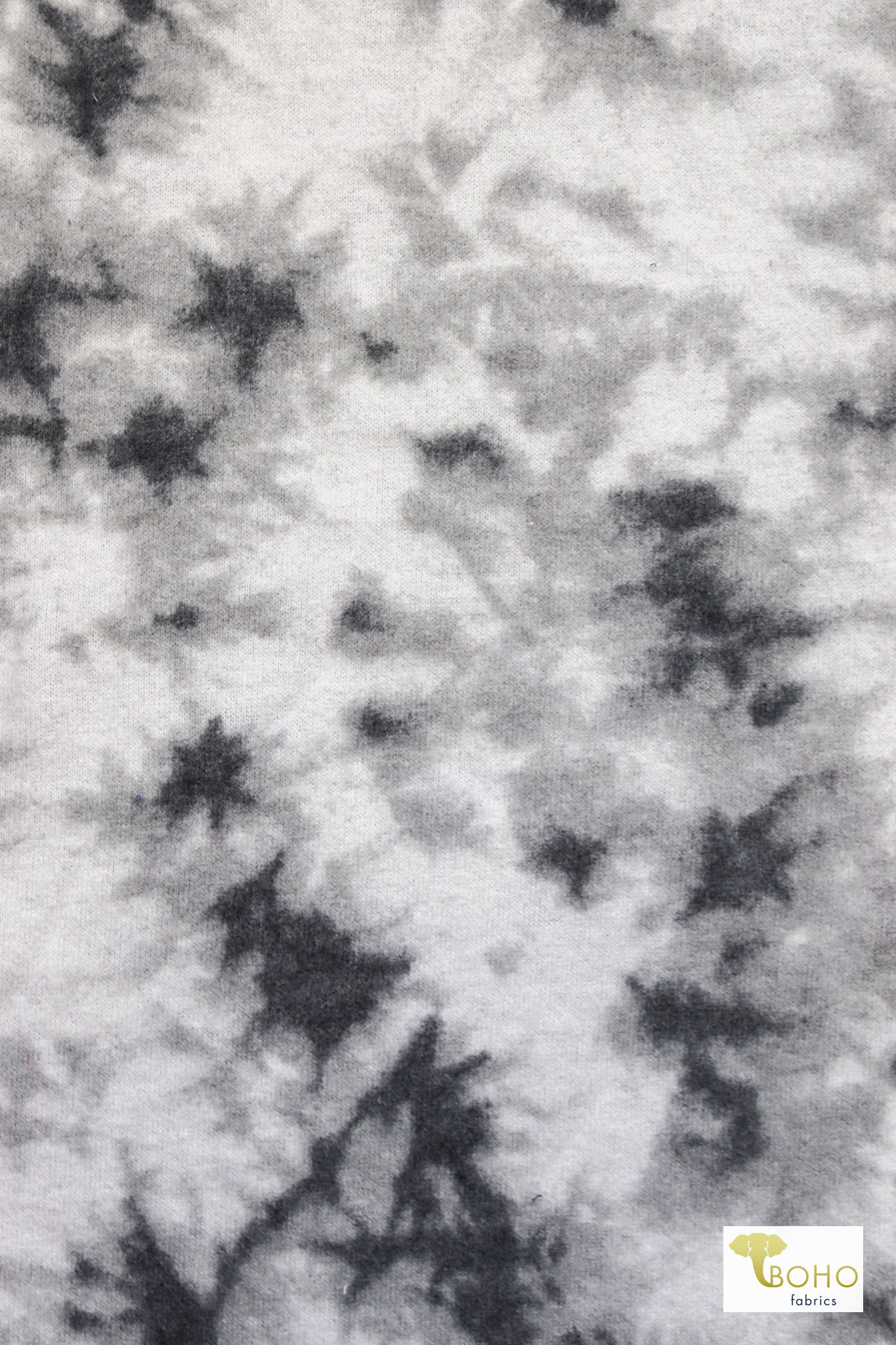 Stormy Skies, Brushed Printed Sweater Knit Fabric - Boho Fabrics