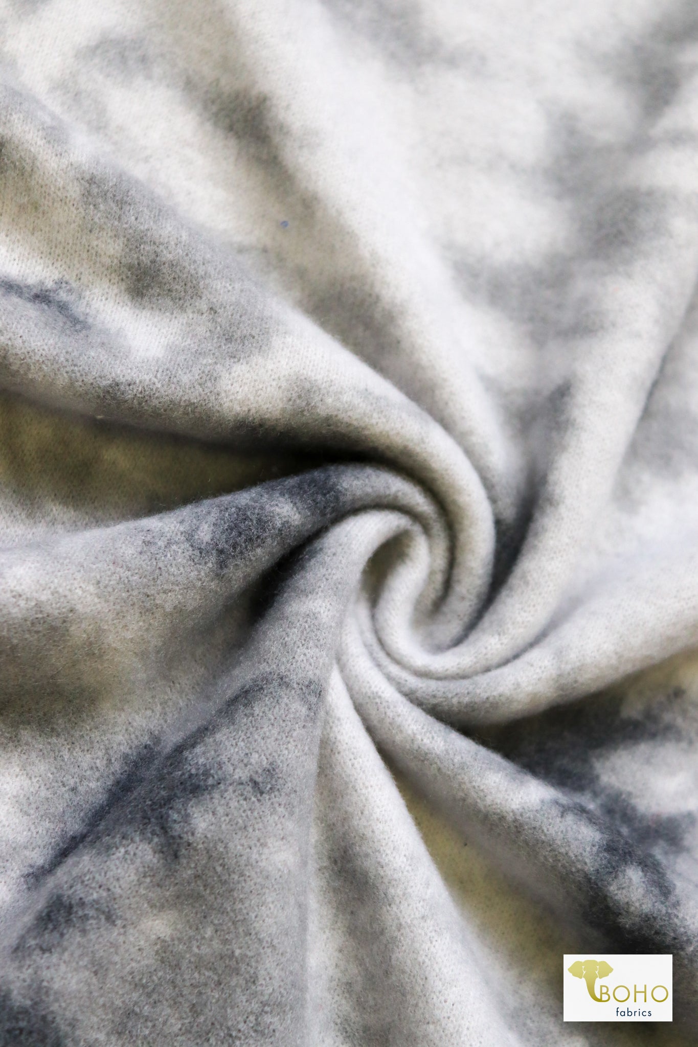 Stormy Skies, Brushed Printed Sweater Knit Fabric - Boho Fabrics