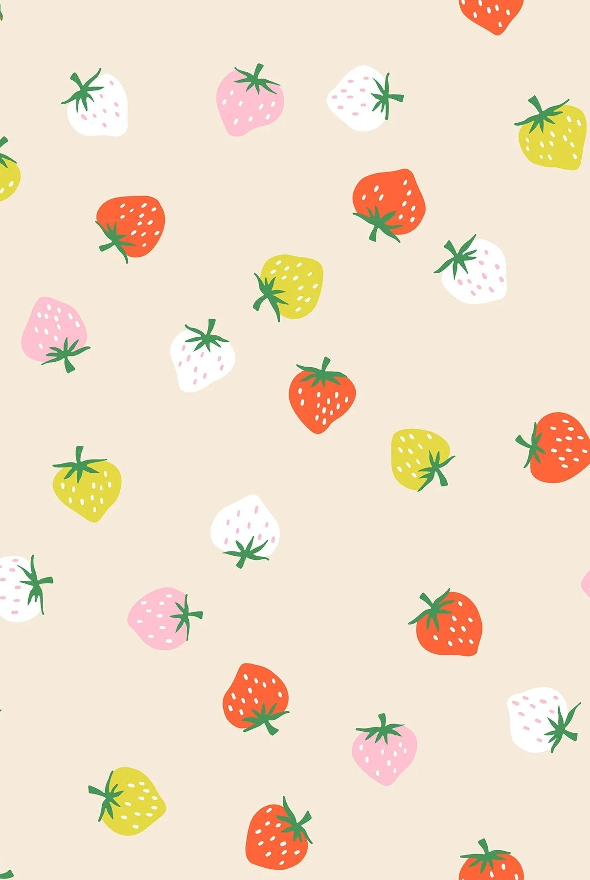 Strawberries in Shell by Kimberly Kight for Ruby Star Society - Strawberry Collection. Cotton Fabric - RS3085 11 - Boho Fabrics - Quilting Cotton, Woven