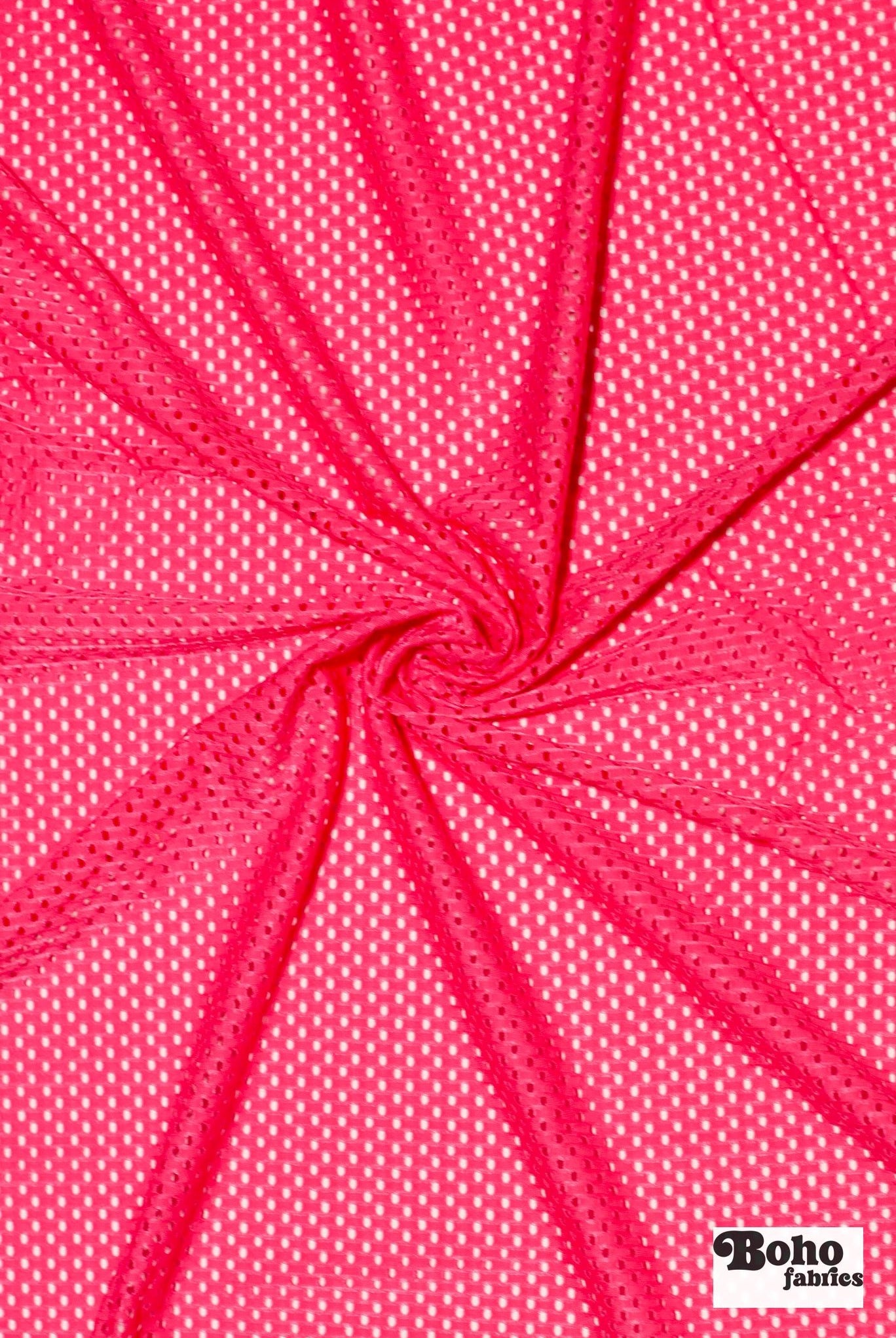 Stretch Mesh in Hot Pink - Boho Fabrics - Stretch Lace Fabric
