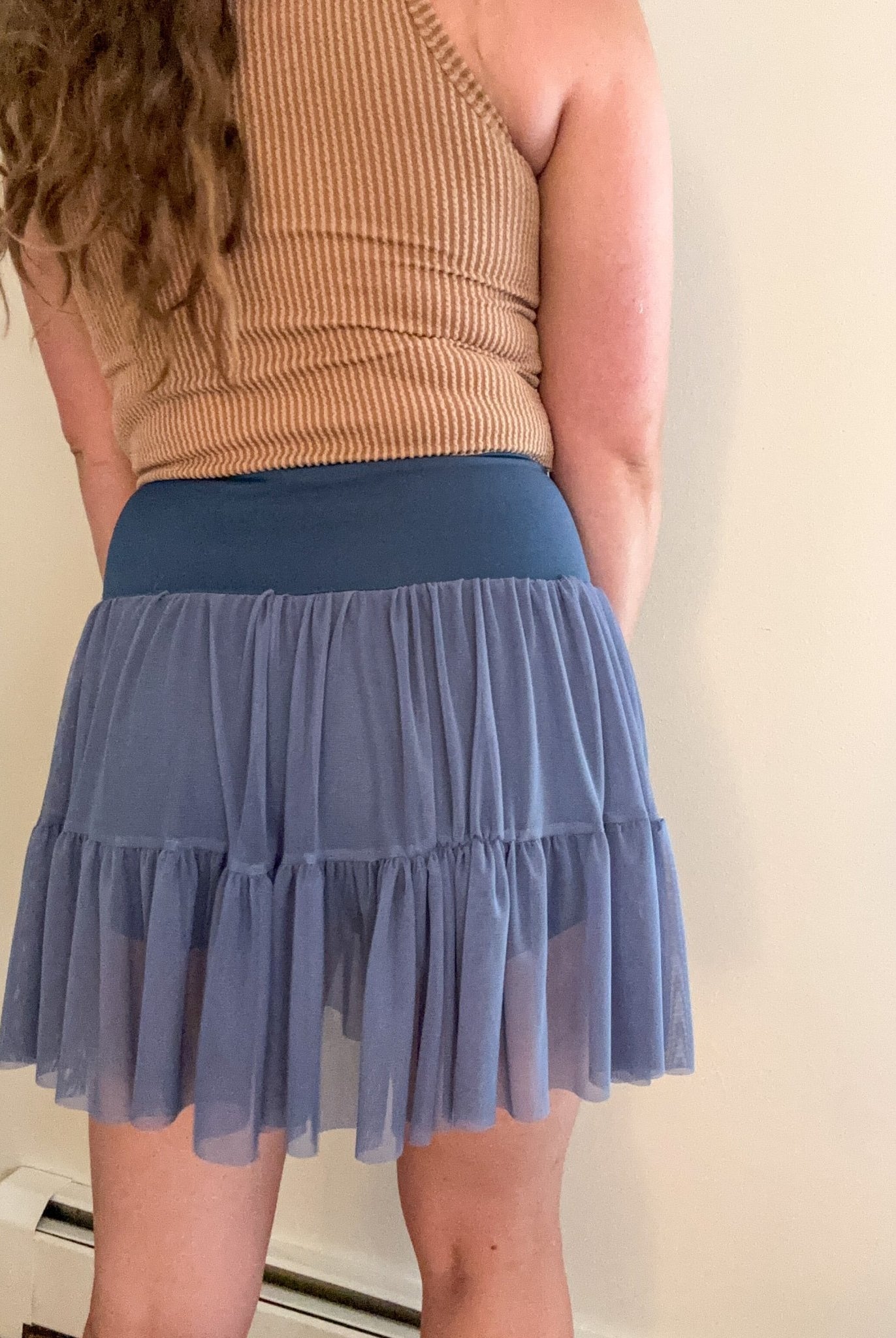 Stretch Mesh Solid in Periwinkle. SM - 114. - Boho Fabrics - Stretch Mesh