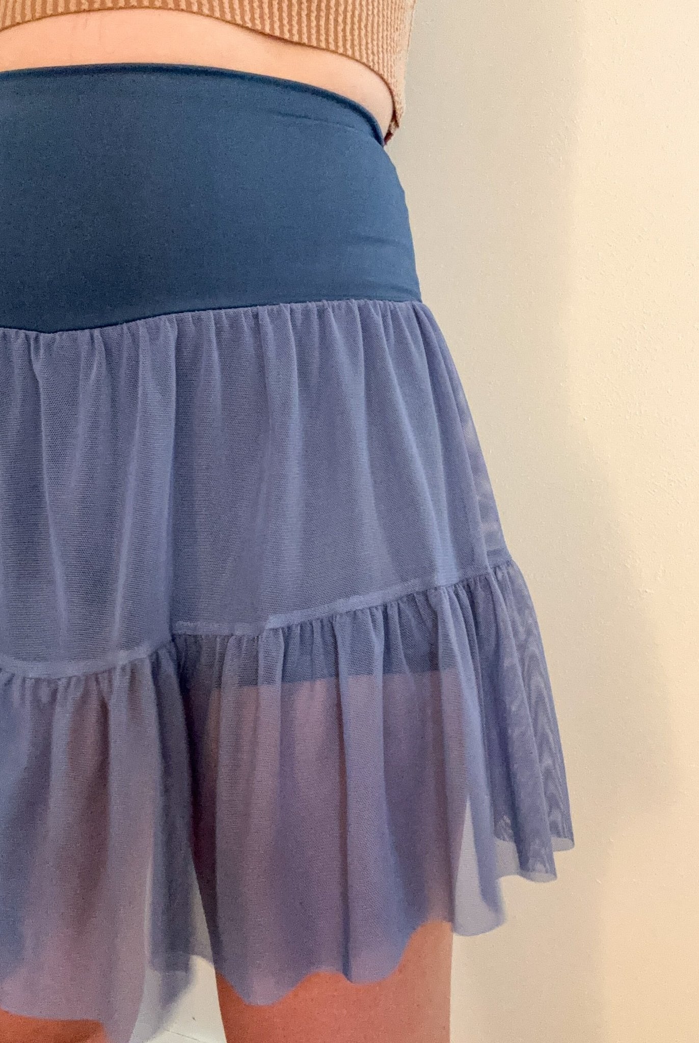 Stretch Mesh Solid in Periwinkle. SM - 114. - Boho Fabrics - Stretch Mesh