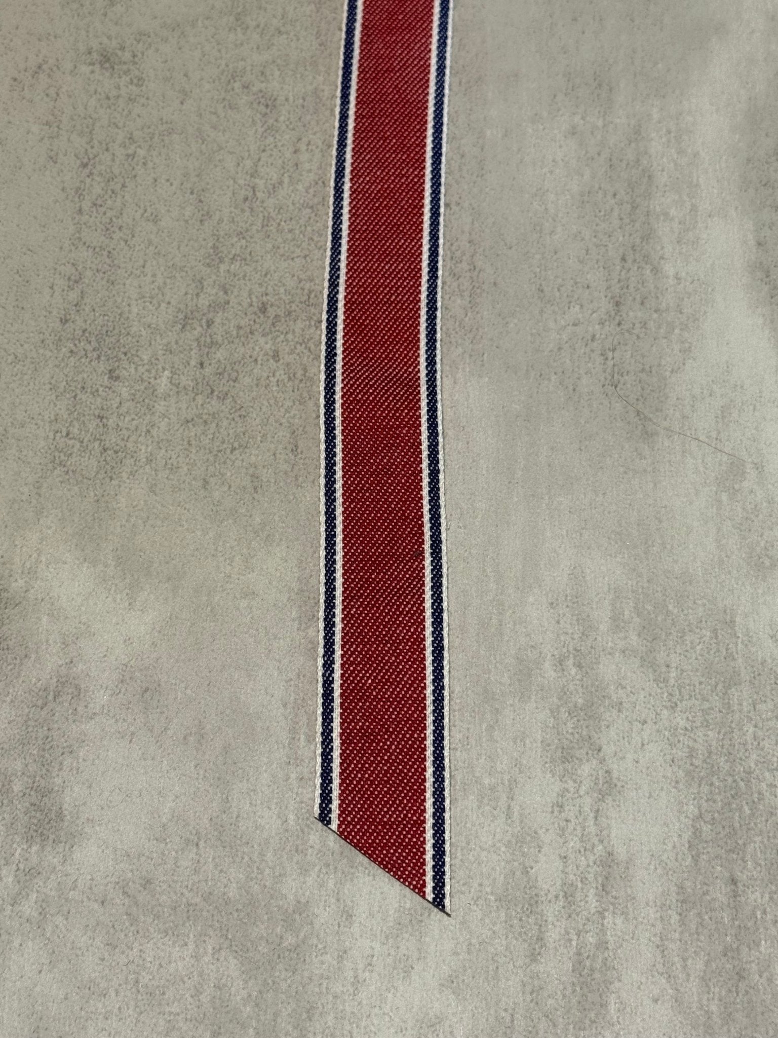 Stripes in Red, 1" Vintage Jacquard Woven Trim, TRIM - 155 - Boho Fabrics - Trims