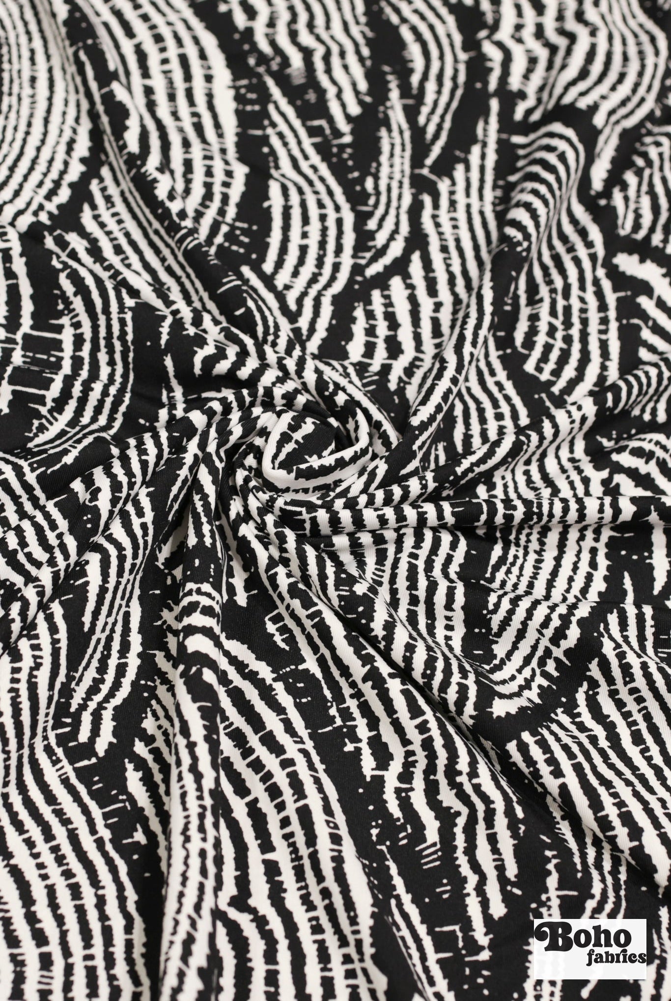 Sumi Tide, Printed Athletic Knit Fabric - Boho Fabrics - Athletic Knit Fabric