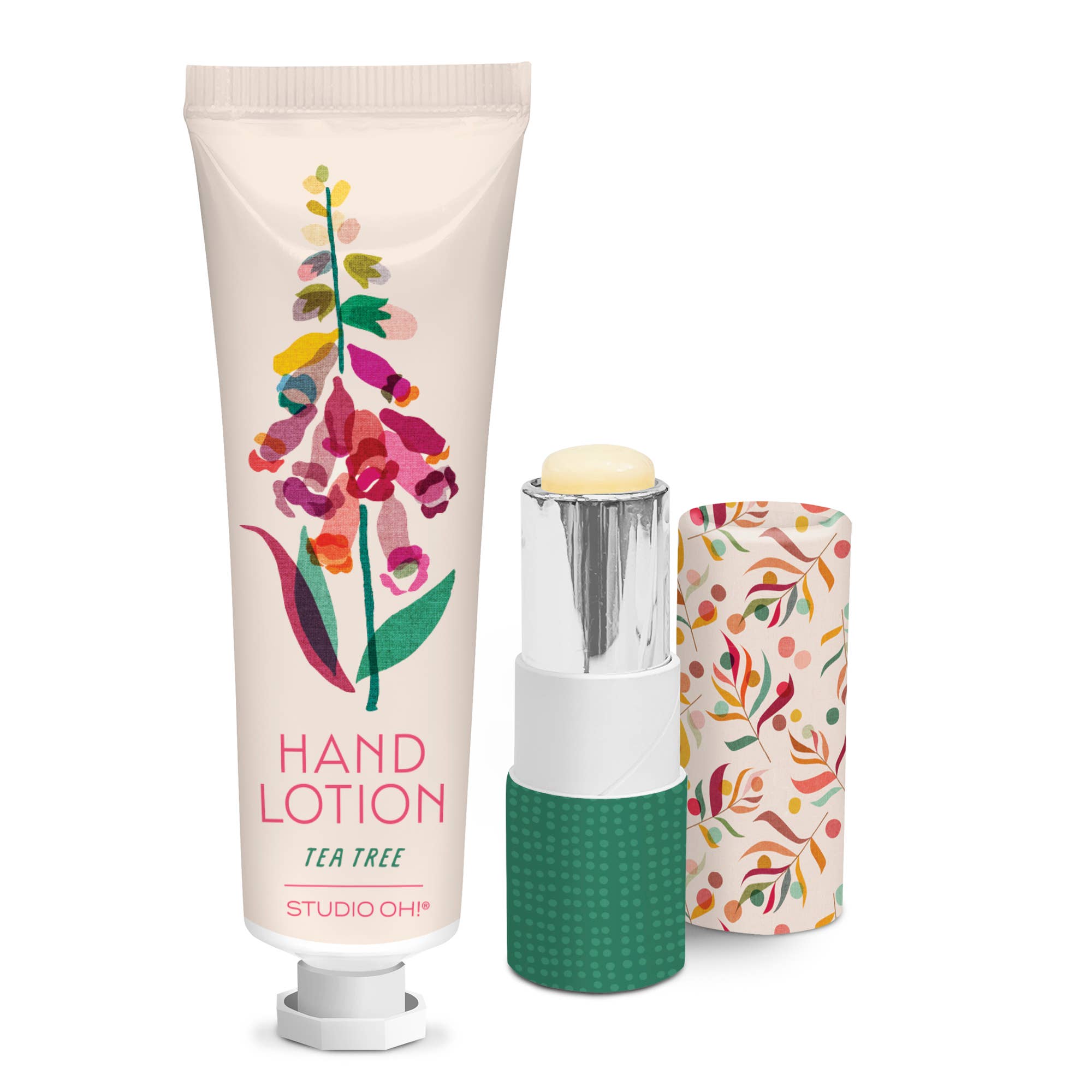 Summer Blooms Lip Balm & Hand Lotion Set - Boho Fabrics -