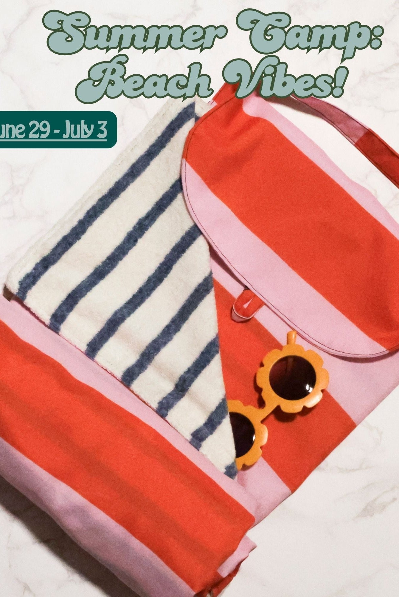 Summer Camp: Stitch It: Beach Vibes: June 29 - July 3 - Boho Fabrics - Class