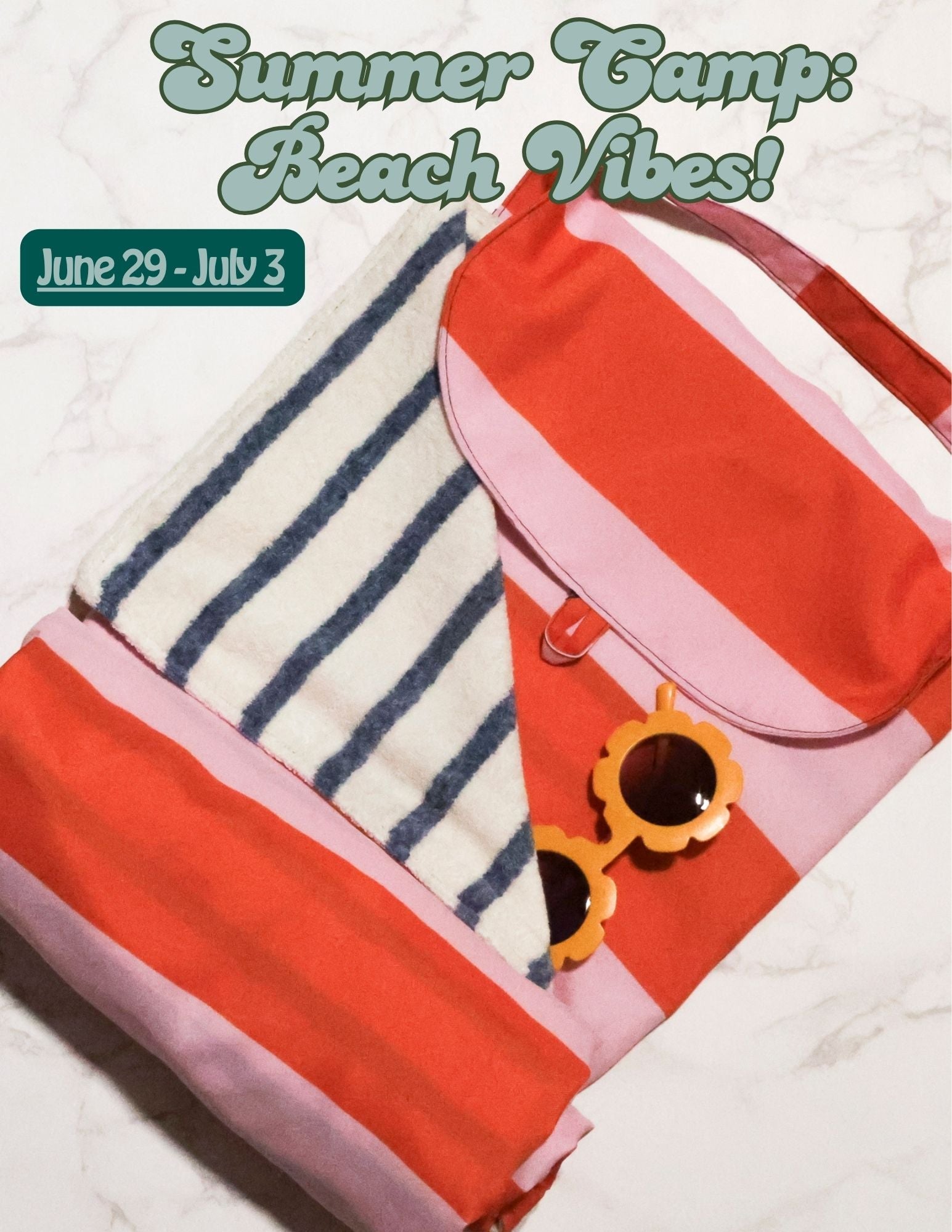Summer Camp: Stitch It: Beach Vibes: June 29 - July 3 - Boho Fabrics - Class