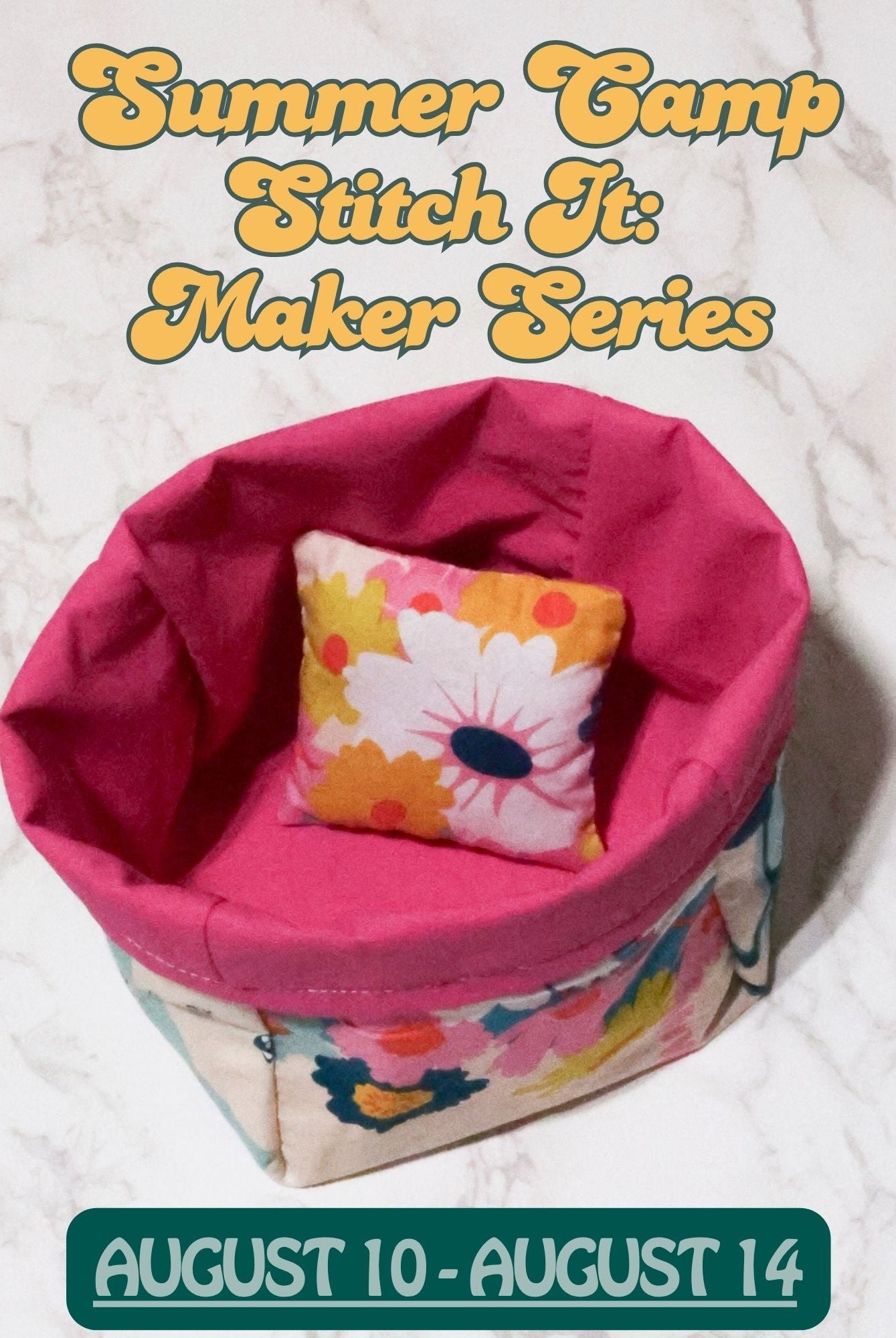 Summer Camp: Stitch It: Maker Series August 10-14 - Boho Fabrics - Class
