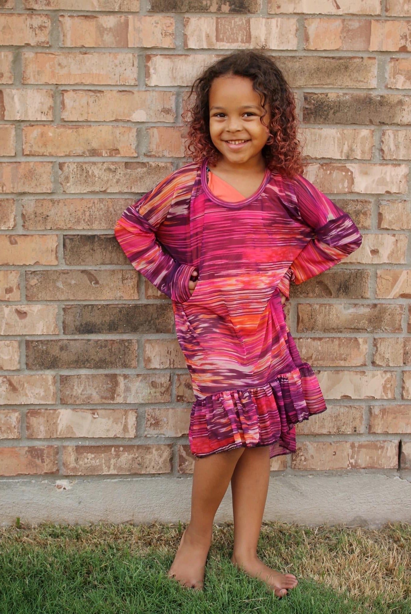 Summer Sunset, Stretch Mesh, SMP-111 - Boho Fabrics