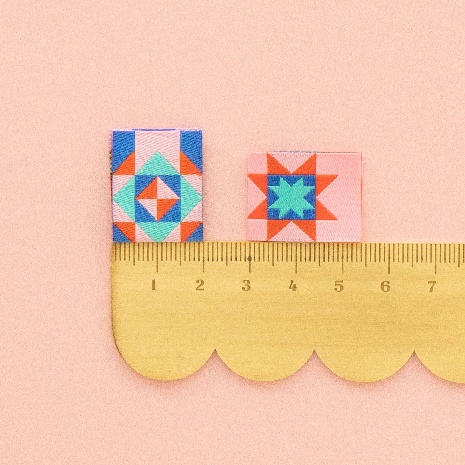 Summer Vibes Quilt Block Multipack Woven Sewing Labels - Boho Fabrics -