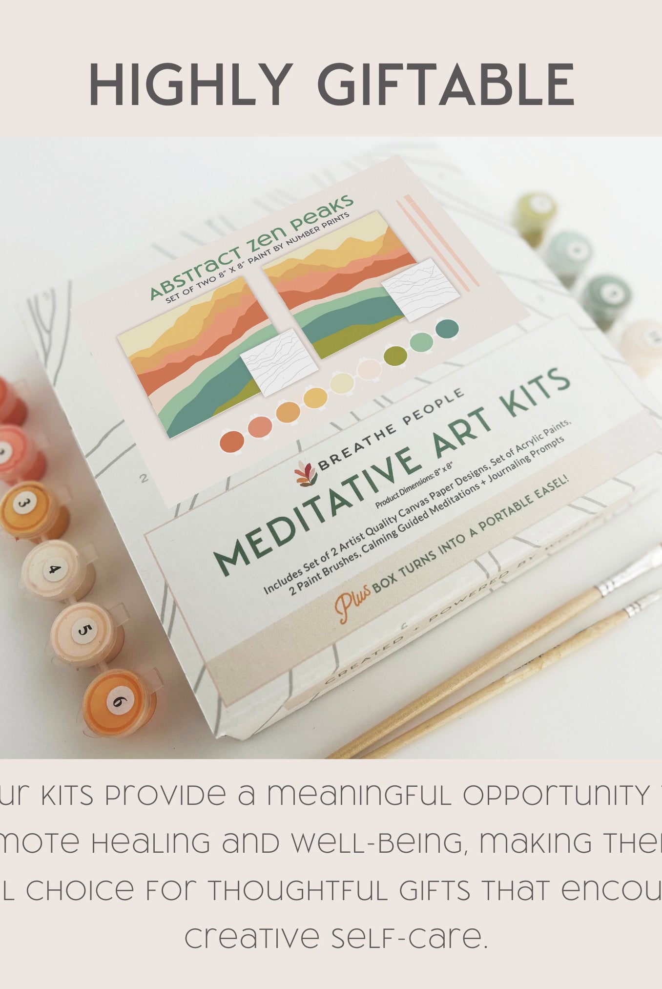 Sun + Moonlight Meditative Art Paint by Number Kit+ Easel - Boho Fabrics -