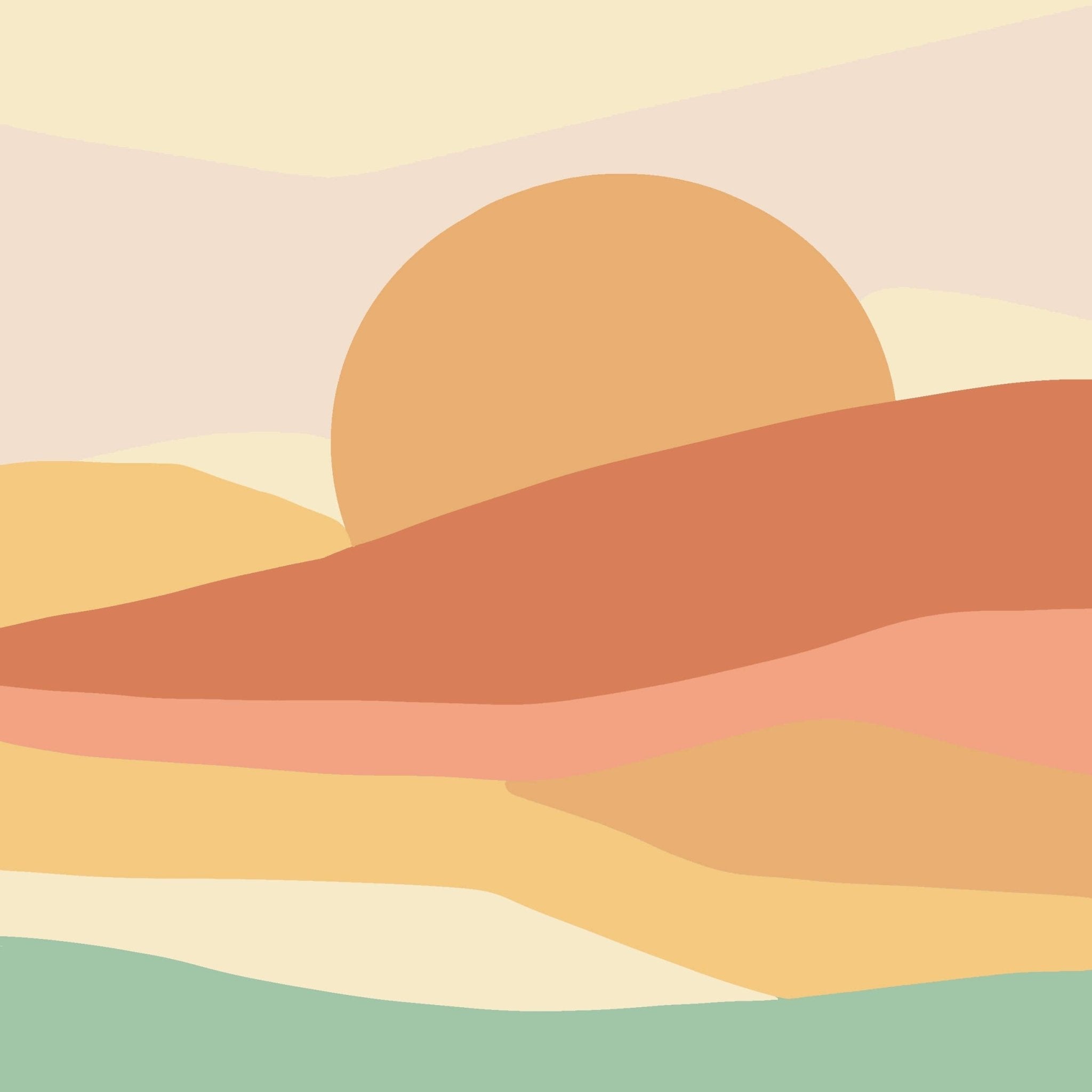 Sun + Moonlight Meditative Art Paint by Number Kit+ Easel - Boho Fabrics -