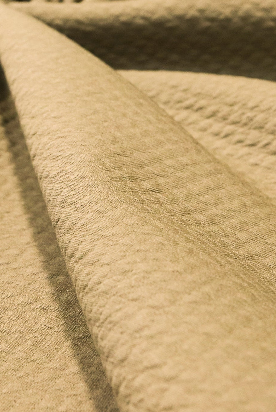 Tan, Polartec Power Air. Insulating Eco - Friendly, Performance Knit Fabric, *2nds* - Boho Fabrics - Performance Fabrics