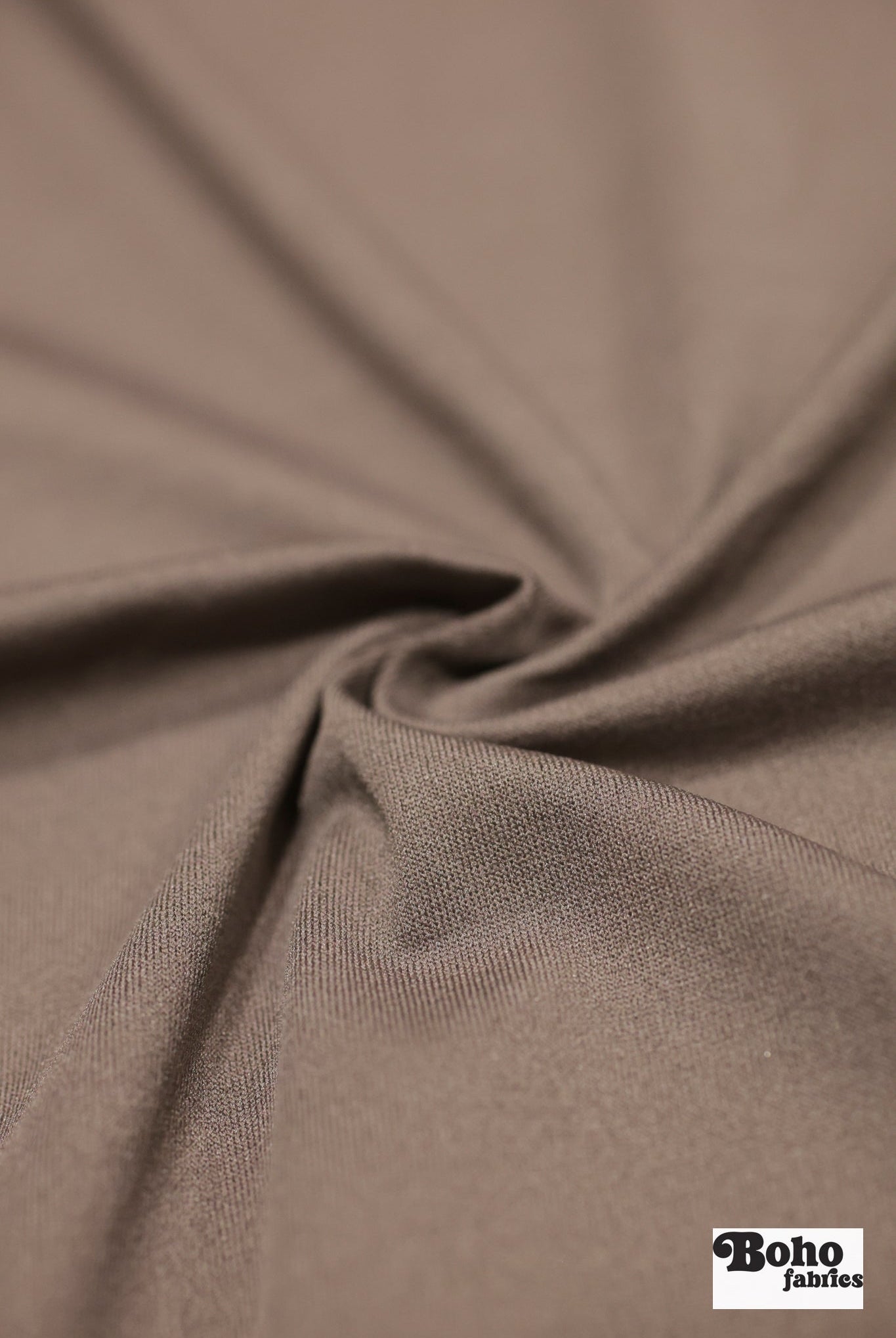 Taupe, Nylon Stretch Lining Knit Fabric - Boho Fabrics - Lining