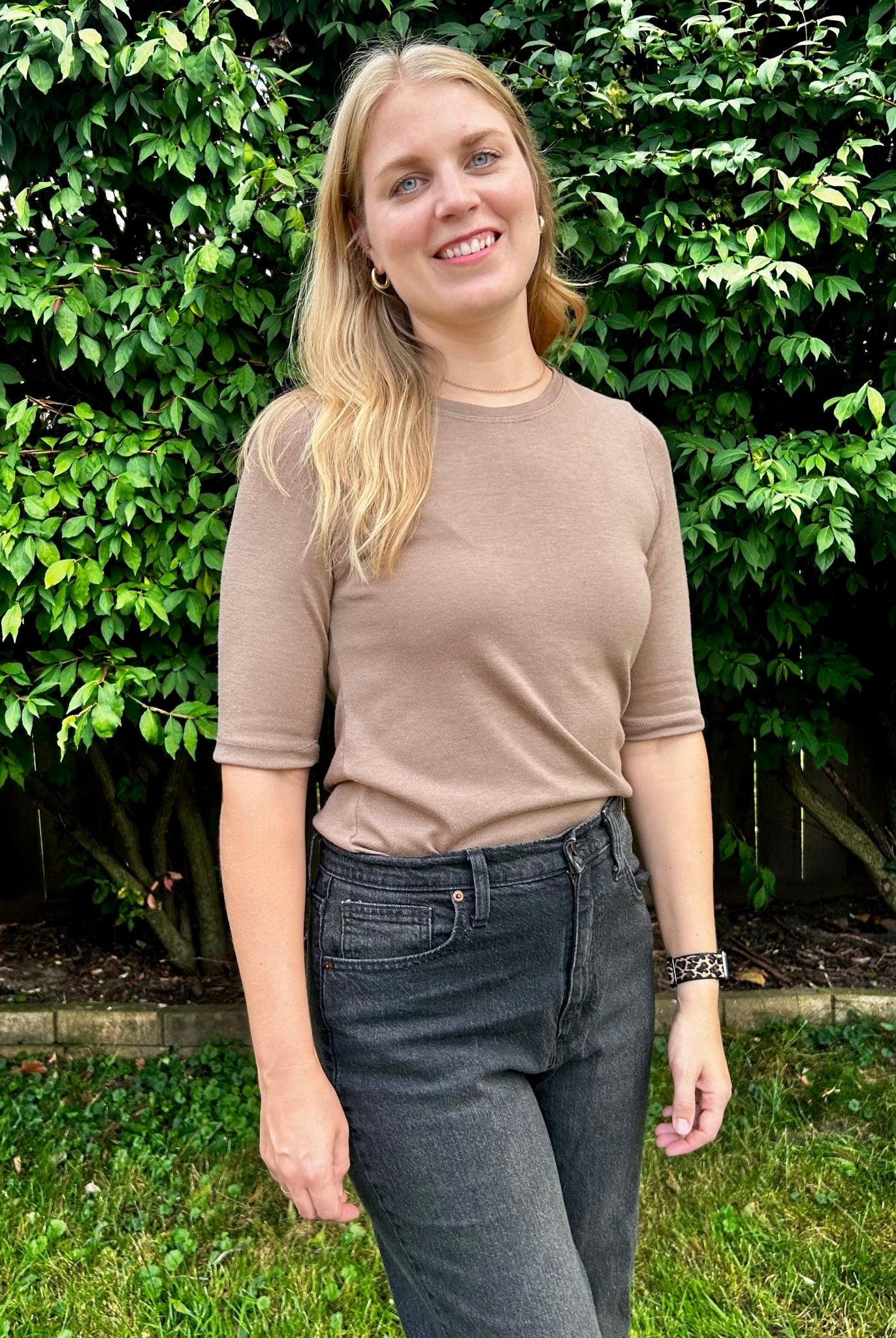 Tawny Brown, Hacci Sweater Knit - Boho Fabrics - Sweater Solids, Knit Fabric