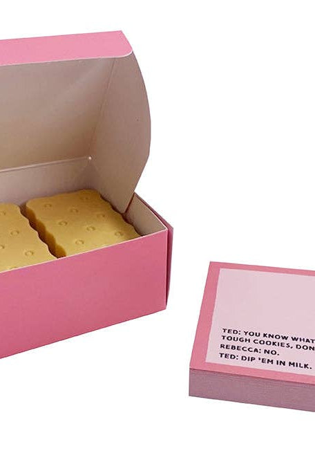Ted Lasso: Biscuits W/The Boss Scented Eraser + Notepad Set - Boho Fabrics -