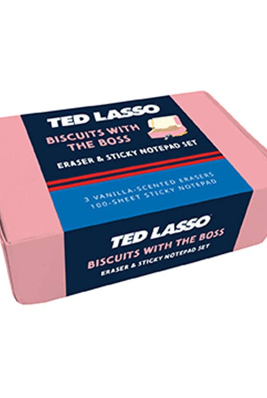 Ted Lasso: Biscuits W/The Boss Scented Eraser + Notepad Set - Boho Fabrics -