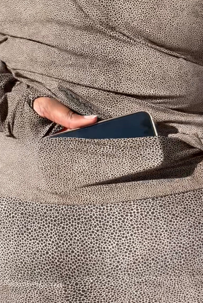 Terrazzo Leopard, Athletic Knit Fabric - Boho Fabrics - Athletic Knit Fabric