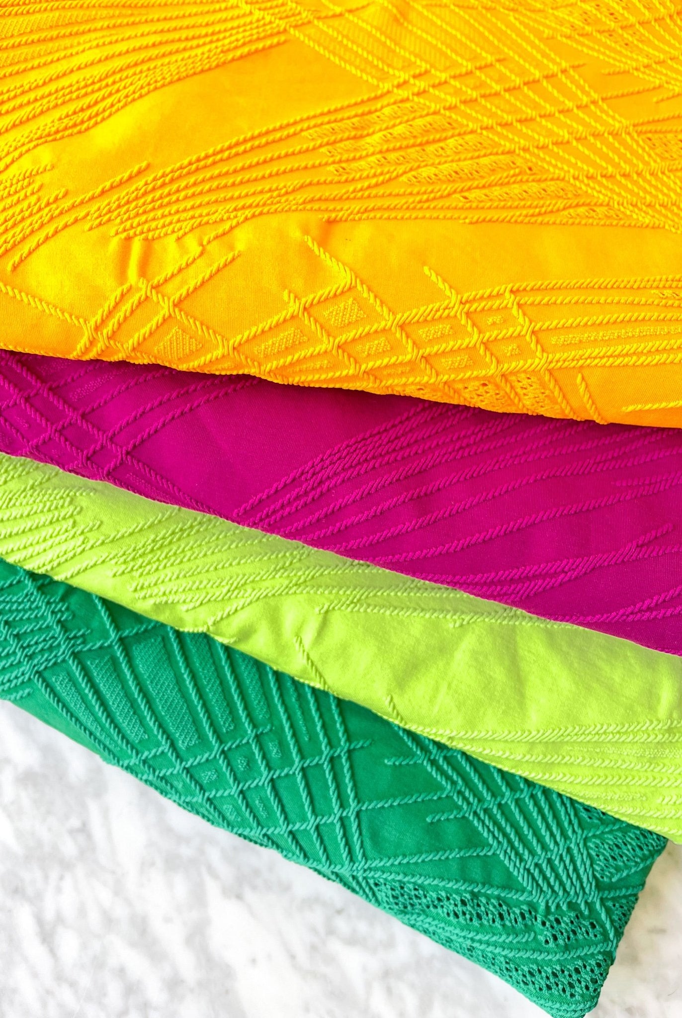 Textured Strobe, Jacquard Athletic/Swim Knit. High End Designer Quality! - Boho Fabrics