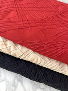 Textured Strobe, Jacquard Athletic/Swim Knit. High End Designer Quality! - Boho Fabrics