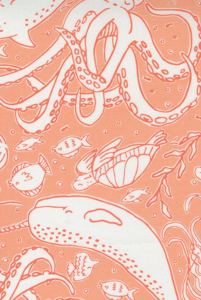 The Sea And Me Coral 20794 20 Moda 1 - Boho Fabrics - Quilting Cotton, Woven