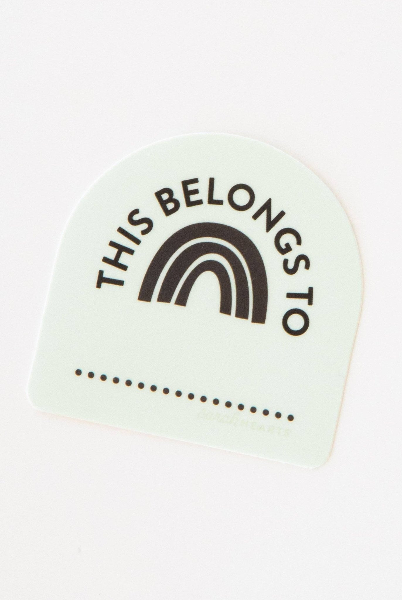 This Belongs To Sticker - Boho Fabrics -