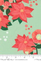 Tiny Christmas Mint by Moda - 100% Cotton Fabric - 37130 16 - Boho Fabrics - Quilting Cotton, Woven