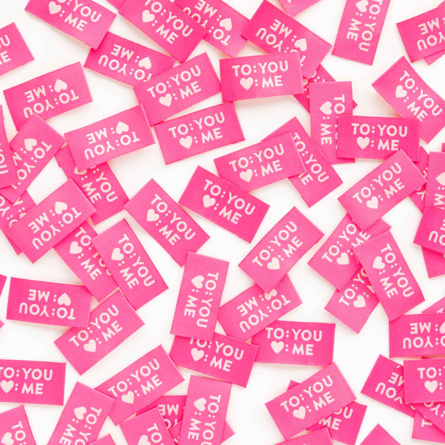 To You Love Me - Sewing Woven Clothing Label Gift Tags - Boho Fabrics - Sew - in Labels