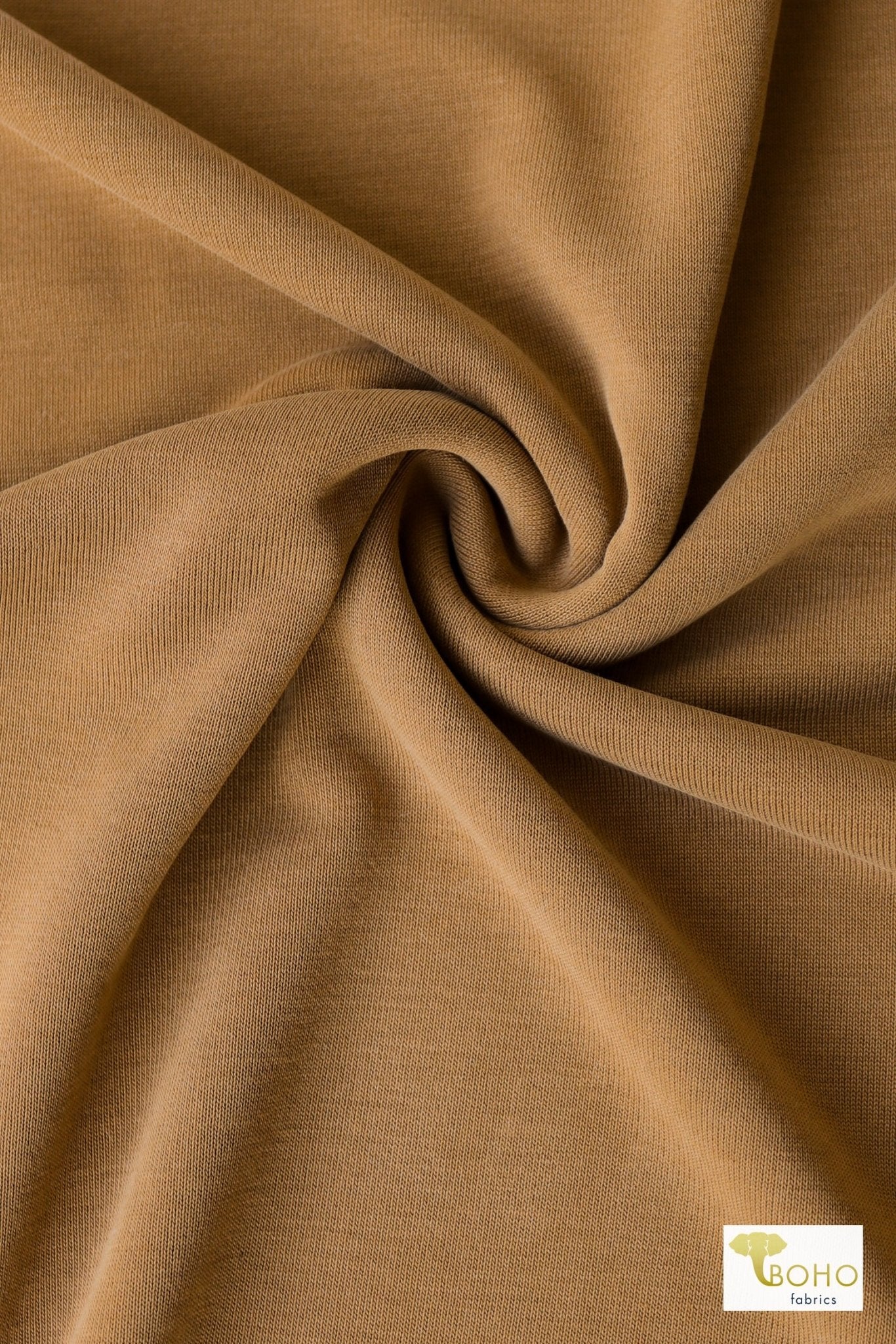 Toasted Coconut, Solid Cupro Knit - Boho Fabrics