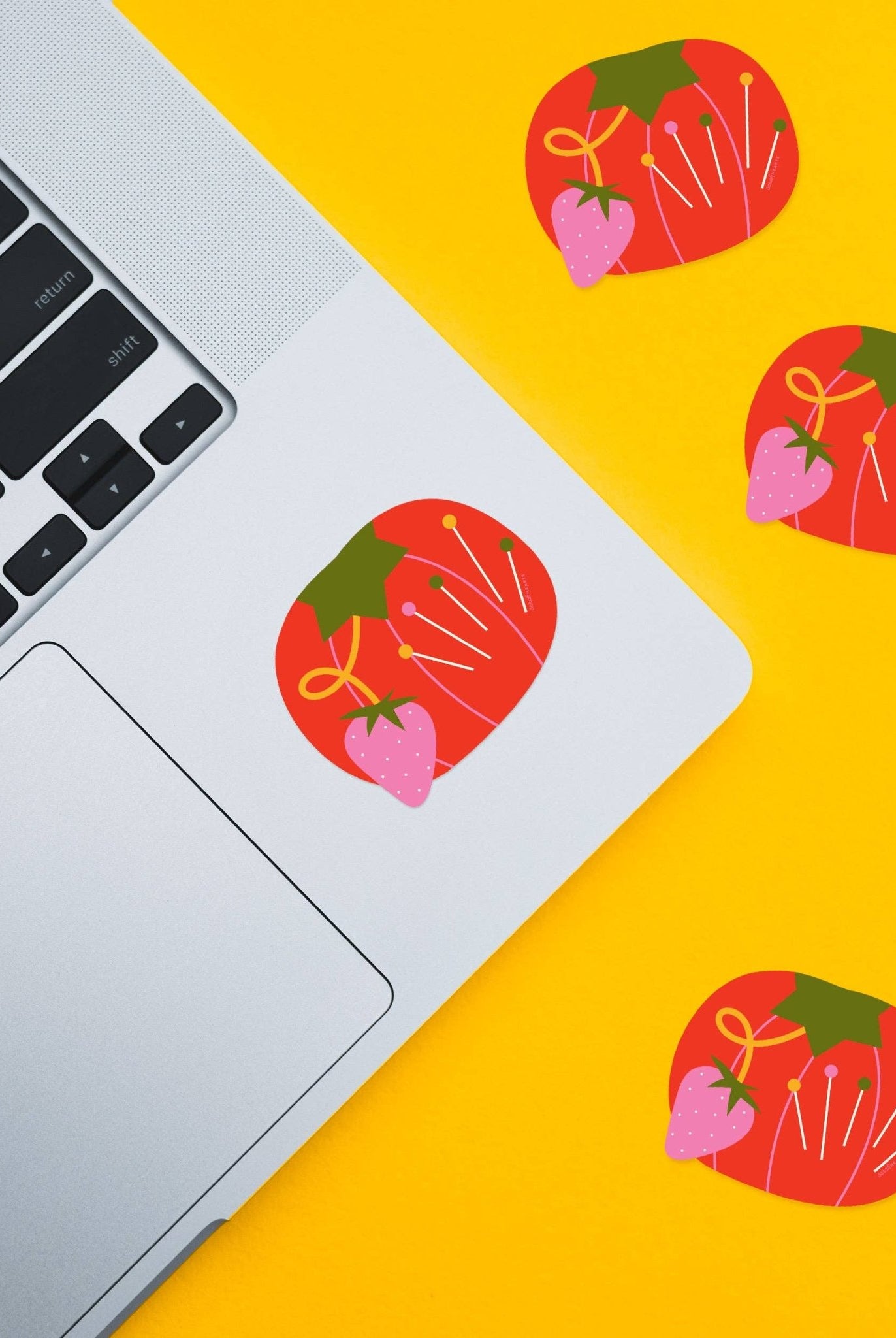 Tomato Pin Cushion Sticker - Boho Fabrics -