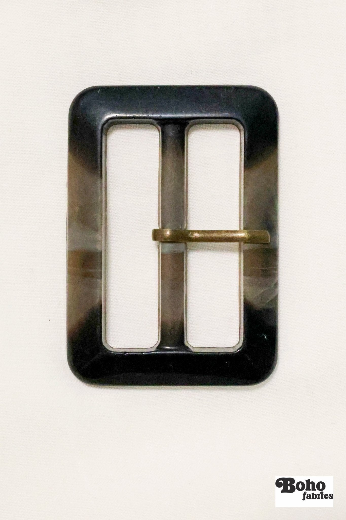 Tortoise Shell Look Acrylic Buckles – 2" Inner Width - Boho Fabrics - Bag Hardware