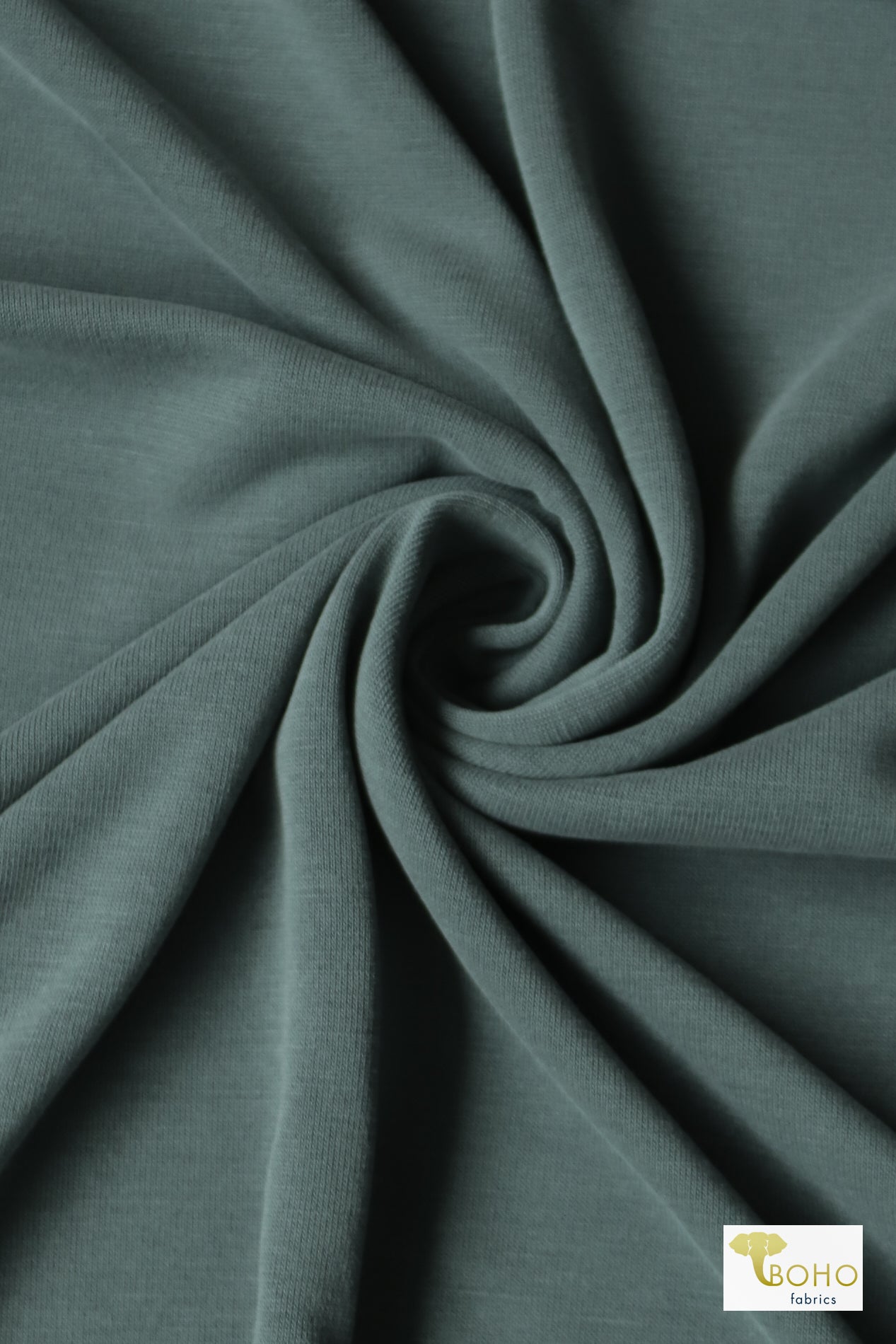 Tourmaline Smoke, Cupro Knit. CUP-115 - Boho Fabrics