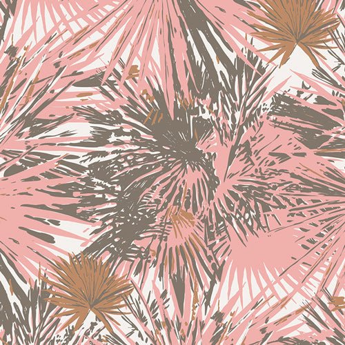 Tropical Bronze , Coastline Collection by Sharon Holland Art Gallery Cotton Woven Fabric. Wide Bolt, Sold by the Half Yard! - Boho Fabrics